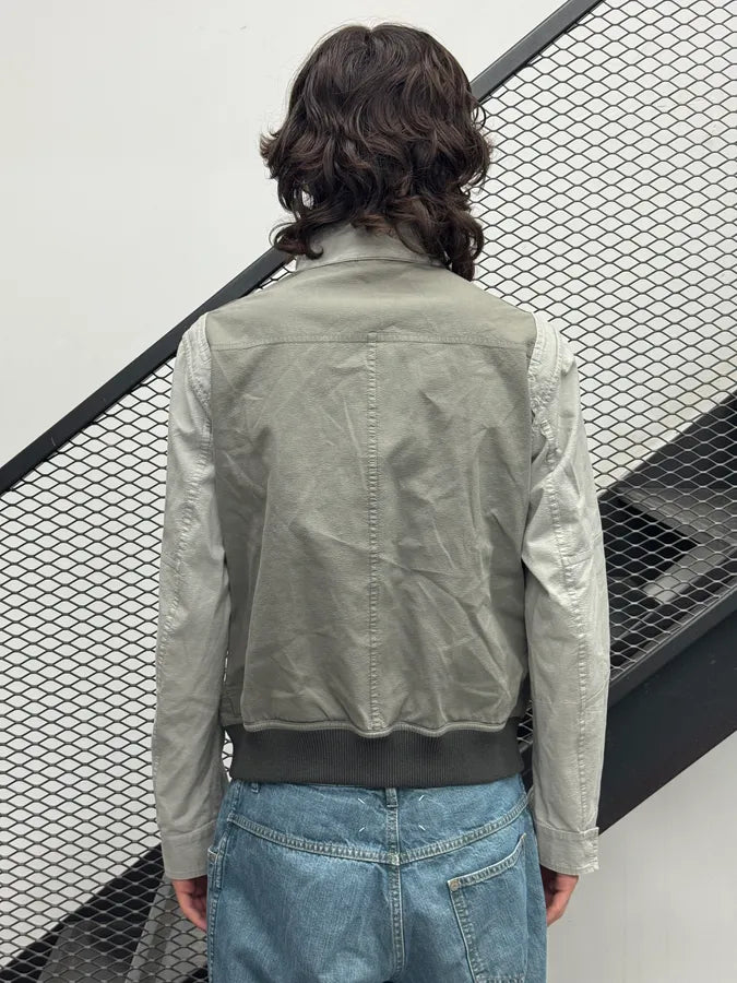 2000s Versace Double Grey Inverted Reversible Cargo Jacket YEQRJnn 4