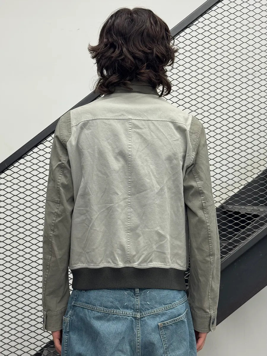 2000s Versace Double Grey Inverted Reversible Cargo Jacket YEQRJnn 2
