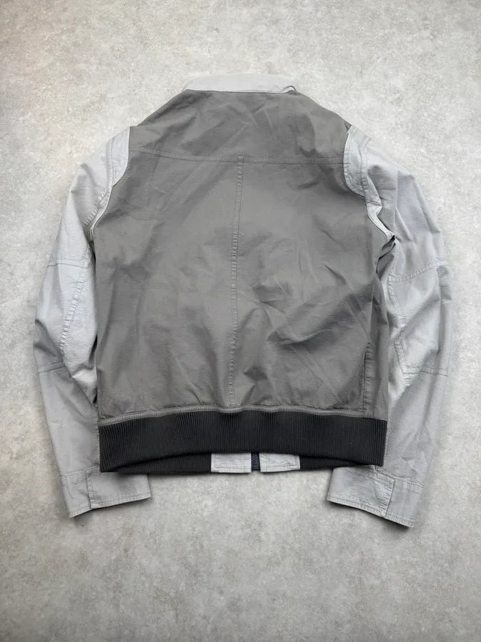 2000s Versace Double Grey Inverted Reversible Cargo Jacket YEQRJnn 12