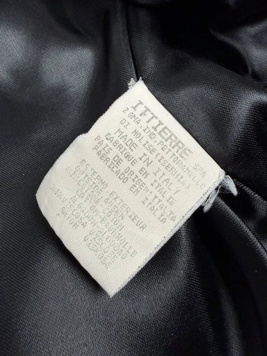 2000s Versace Faux Fur Black Buttoned Jacket OkeGfkc 9