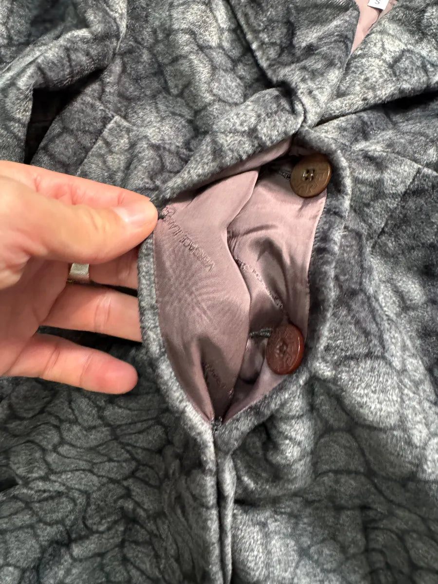 2000s Versace Grey Dark Shell Long Coat DesqXSn 8