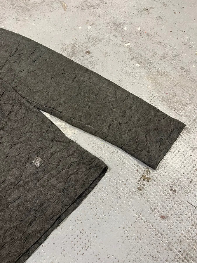 2000s Versace Grey Silk Earth Sweater mYMWaee 5