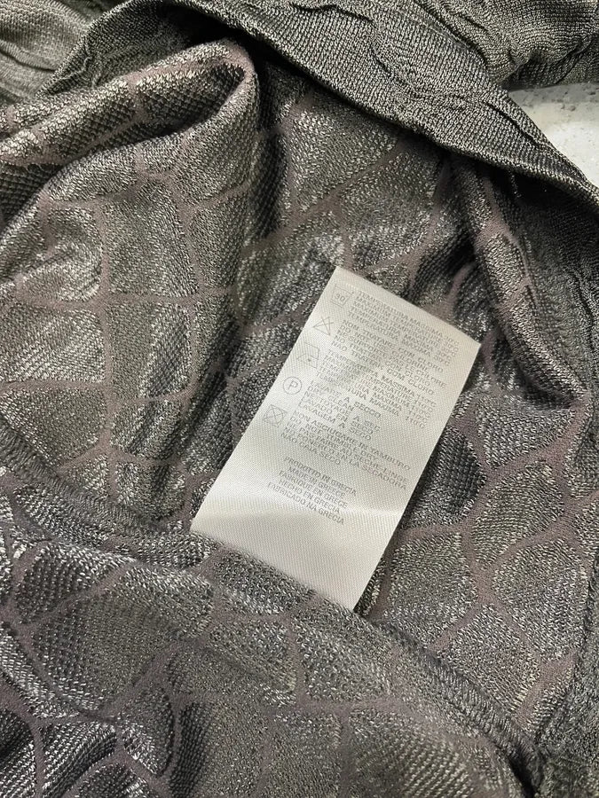 2000s Versace Grey Silk Earth Sweater mYMWaee 9