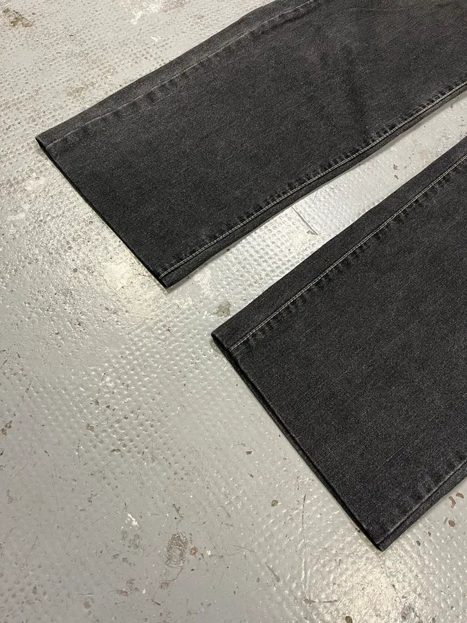 2000s Versace Grey Straight Denim Jeans JdONzlK 7