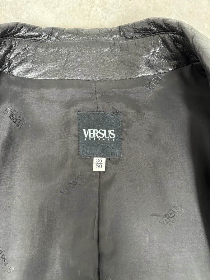 2000s Versace Michael Jackson Multi-Zip Black Leather Jacket cpSwrRn 13