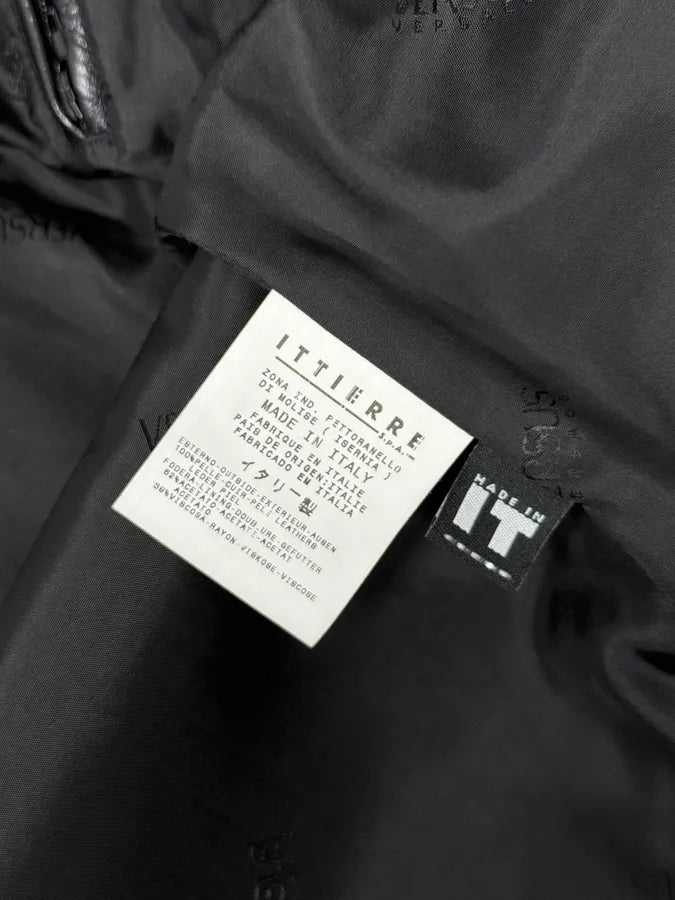 2000s Versace Michael Jackson Multi-Zip Black Leather Jacket cpSwrRn 14