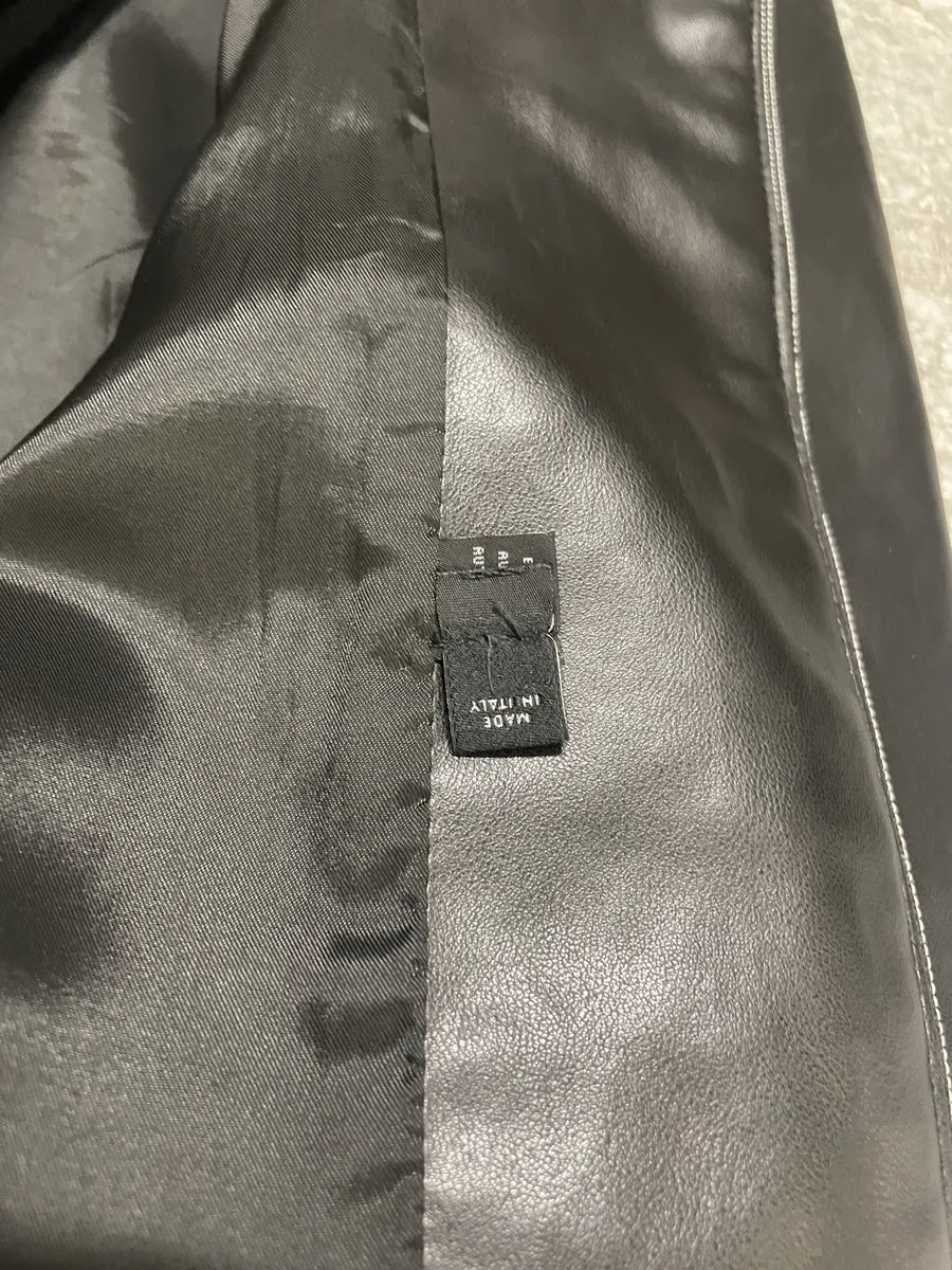 2000s Versace Multi Zips Black Eco Leather Jacket QAwlIZc 4