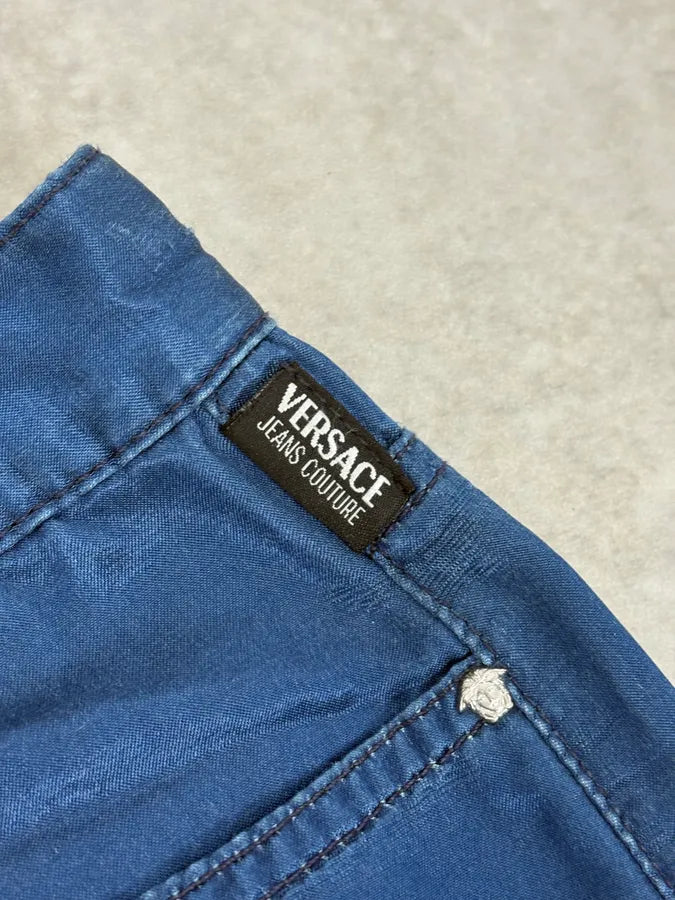 2000s Versace Royal Blue Faded Pants nReayIc 10
