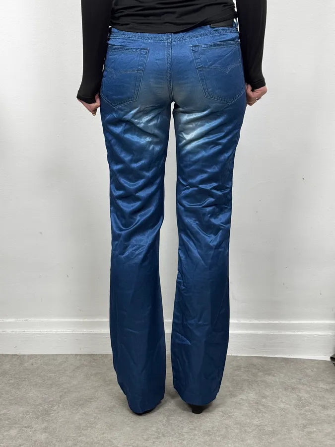 2000s Versace Royal Blue Faded Pants nReayIc 2