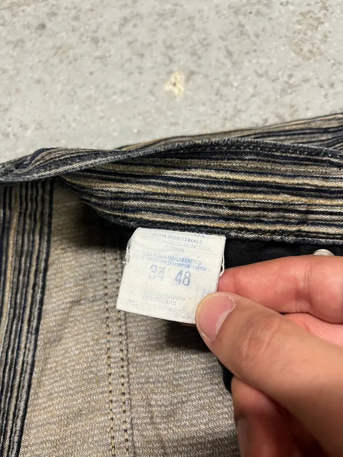 2000s Versace Stripes Grey Pants fFeTfFI 13