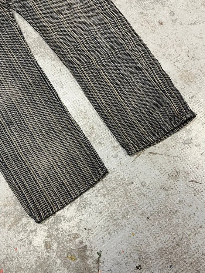 2000s Versace Stripes Grey Pants fFeTfFI 7