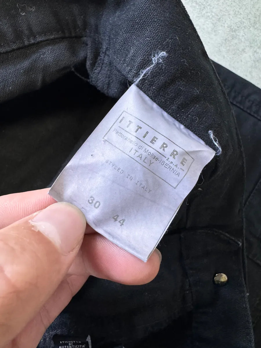 AW2003 Versace Utility Black Cargo Pants RBiDlJI 9