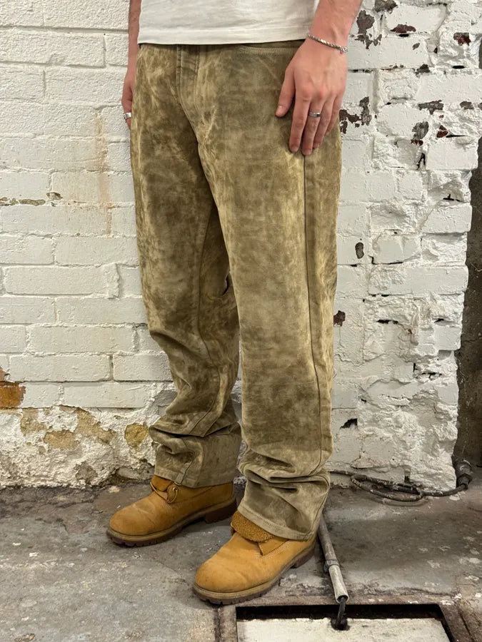 2000s Versace Velvet Beige Pants JaMIUCj 2