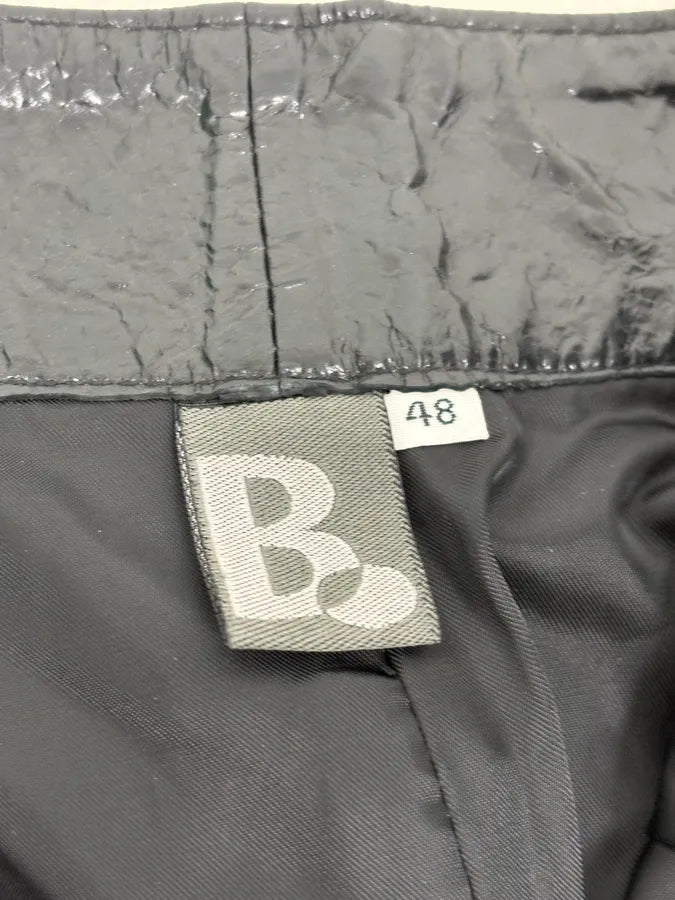 2000s Vintage Artisanal Belted Leather Pants  ccewBCY 8