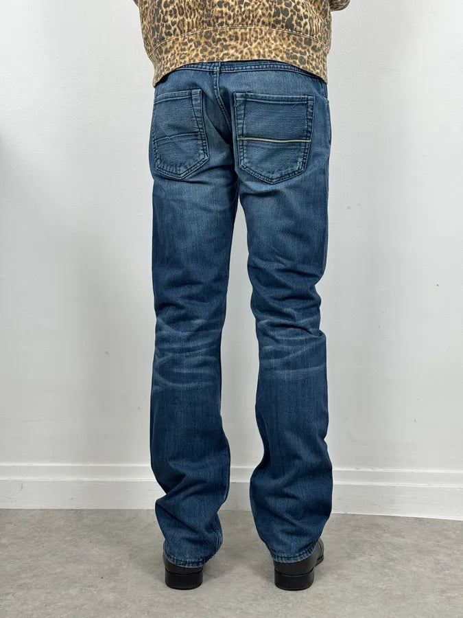 2000s Vintage Blue Denim Jeans XZHfXKU 2
