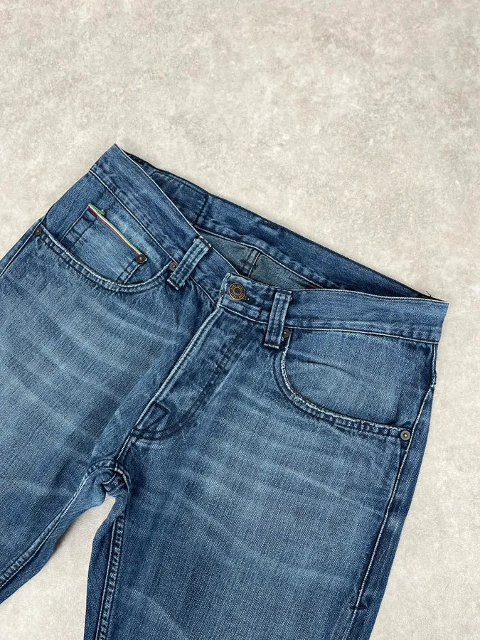2000s Vintage Blue Denim Jeans XZHfXKU 5