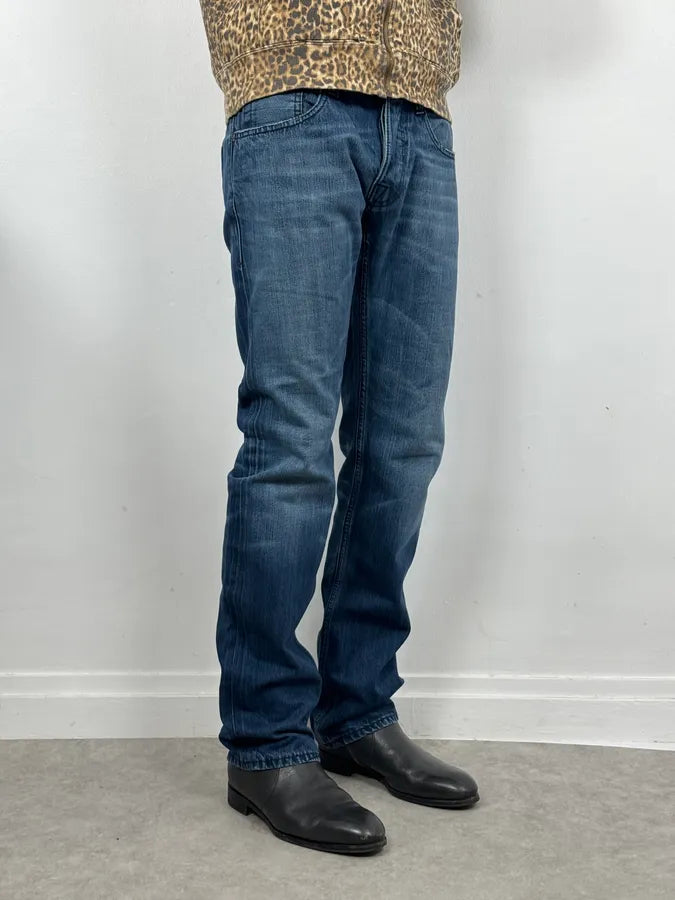 2000s Vintage Blue Denim Jeans XZHfXKU 1