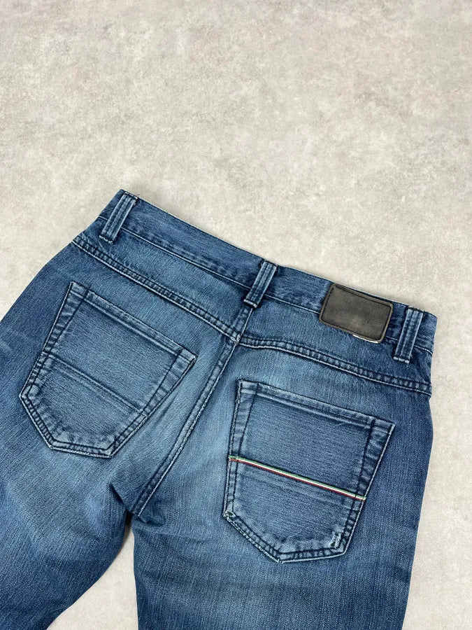 2000s Vintage Blue Denim Jeans XZHfXKU 6