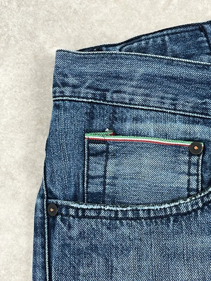 2000s Vintage Blue Denim Jeans XZHfXKU 8