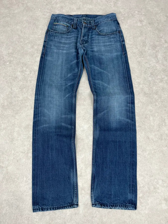 2000s Vintage Blue Denim Jeans XZHfXKU 3