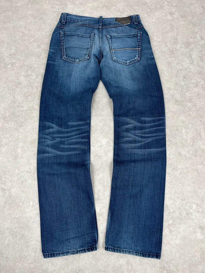 2000s Vintage Blue Denim Jeans XZHfXKU 4