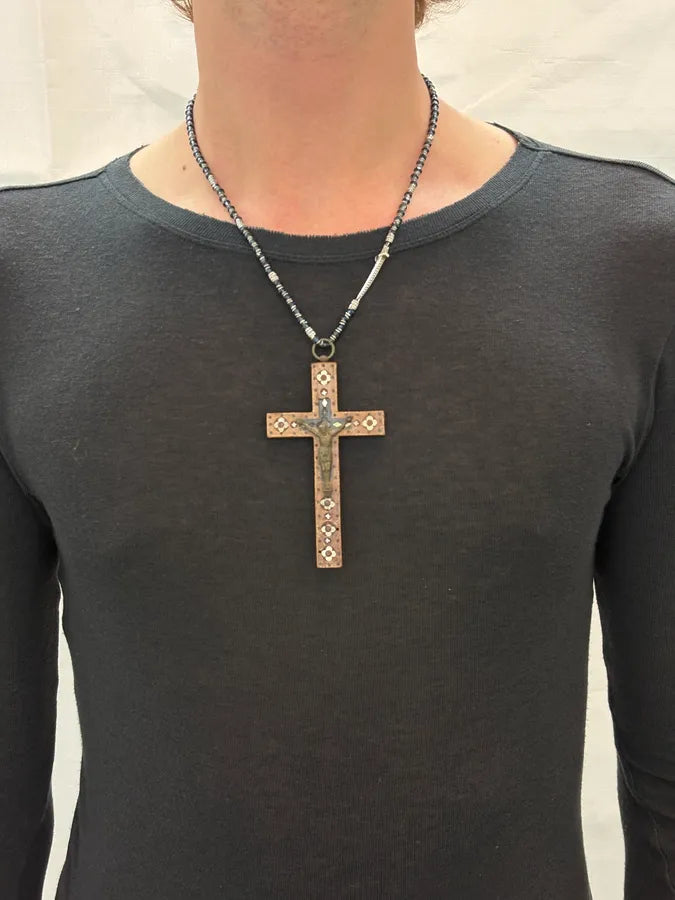 2000s Vintage Jesus Cross Pendant  HQBgISC 1