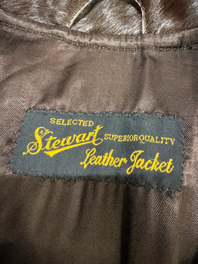 2000s Vintage Pony Hair Brown Long Jacket BtdFkIl 7