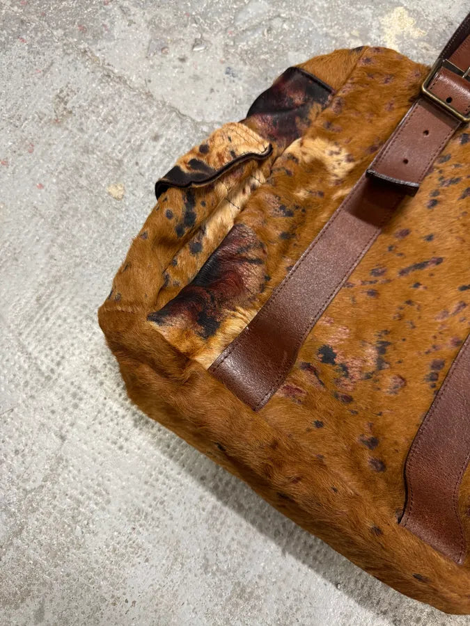 2000s Vintage Pony Hair Cow Leather Handle Bag (OS) 2