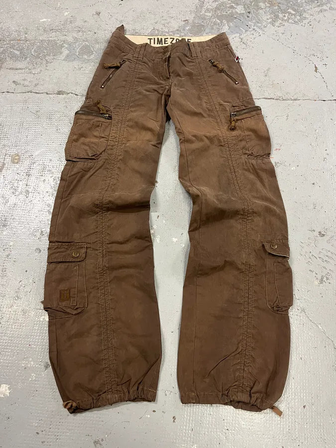2000s Vintage Tactical Brown Cargo Pants lKBMatT 4