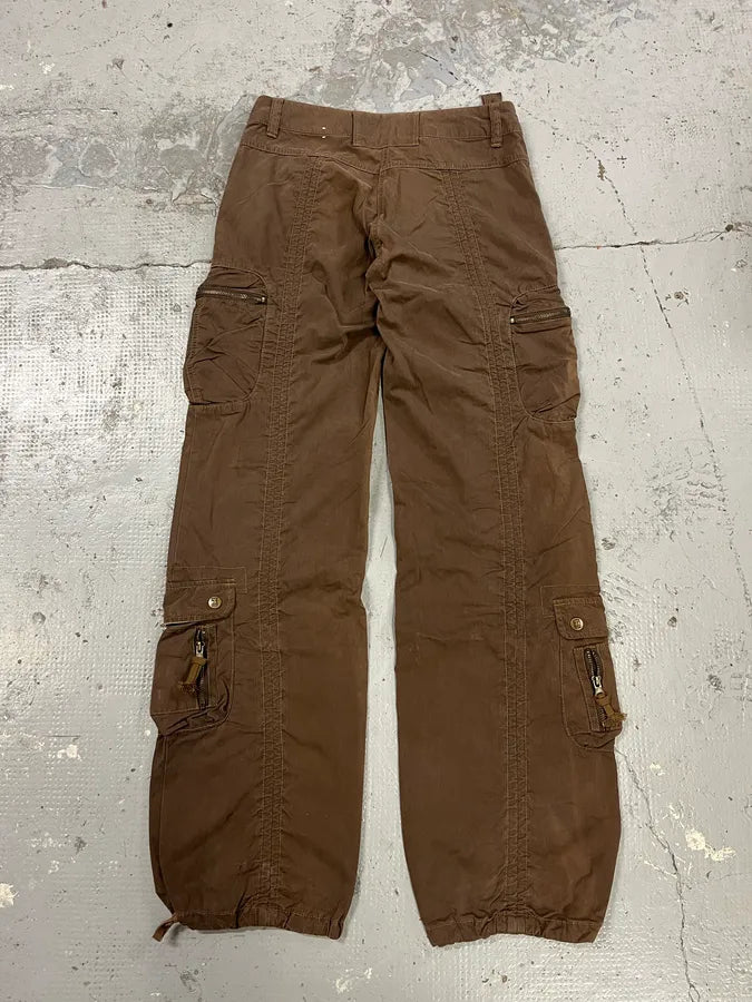 2000s Vintage Tactical Brown Cargo Pants lKBMatT 7