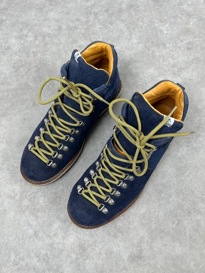 2010s Visvim Navy Suede Leather Hiking Boots CSyoqYu 3