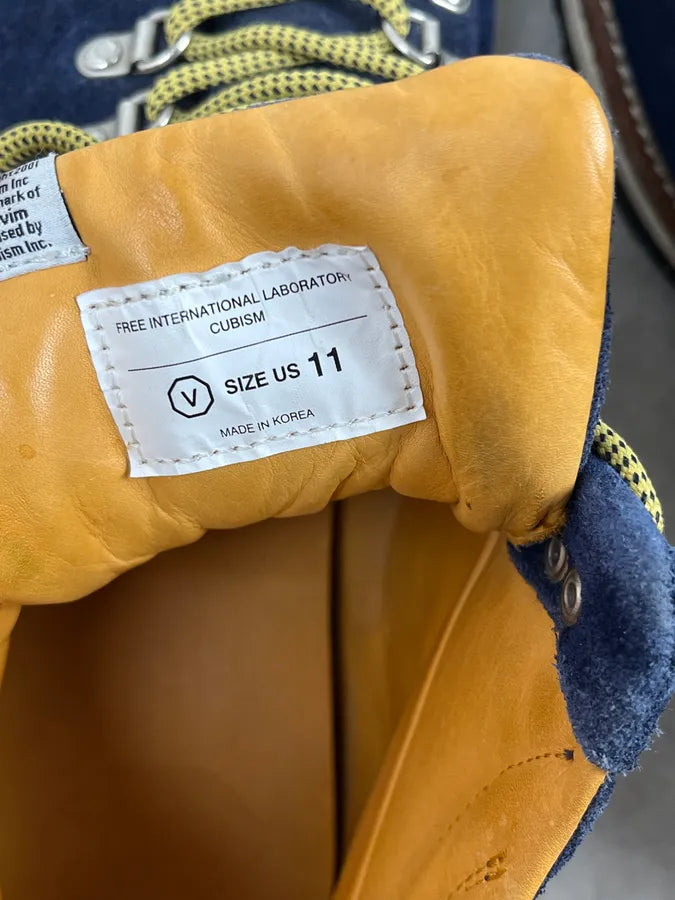 2010s Visvim Navy Suede Leather Hiking Boots CSyoqYu 9