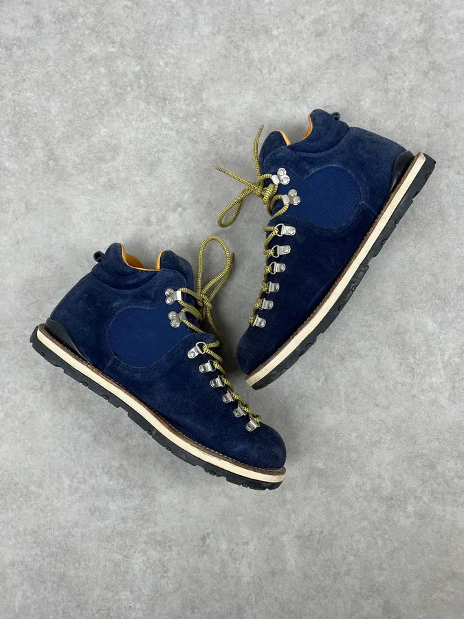 2010s Visvim Navy Suede Leather Hiking Boots CSyoqYu 5