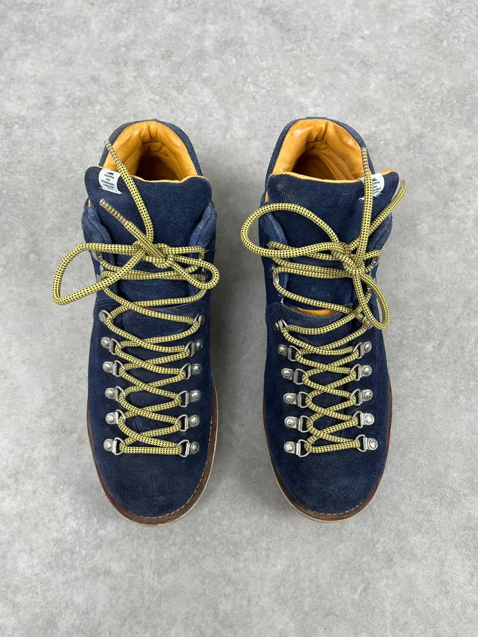 2010s Visvim Navy Suede Leather Hiking Boots CSyoqYu 1
