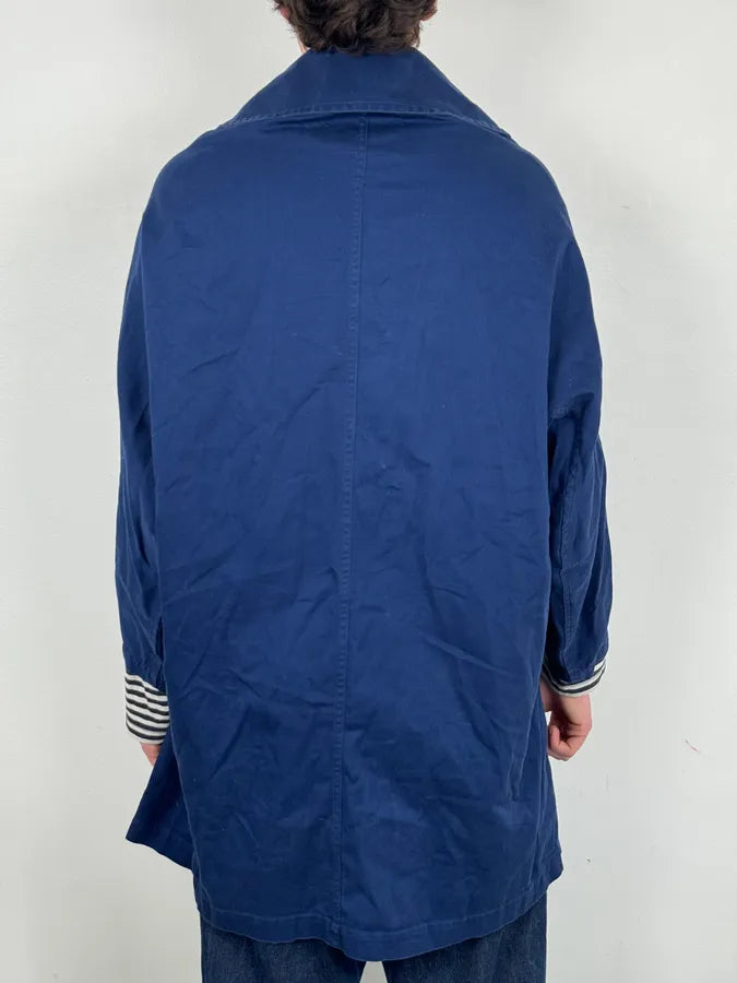 2000s Yohi Yamamoto Y’s Blue Japan Worker Long Jacket ayQqdUR 2