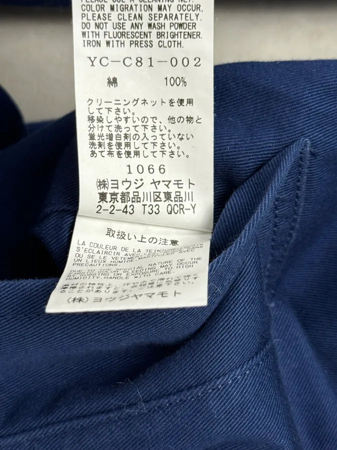 2000s Yohi Yamamoto Y’s Blue Japan Worker Long Jacket ayQqdUR 10