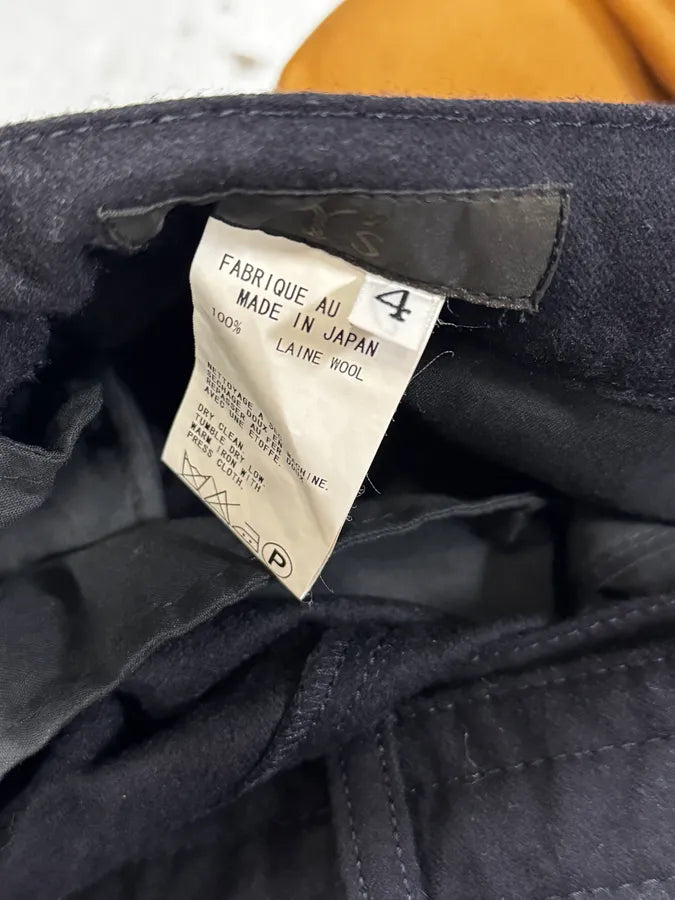 2000s Yohji Yamamoto Belted Black Pants ULPUoyt 7