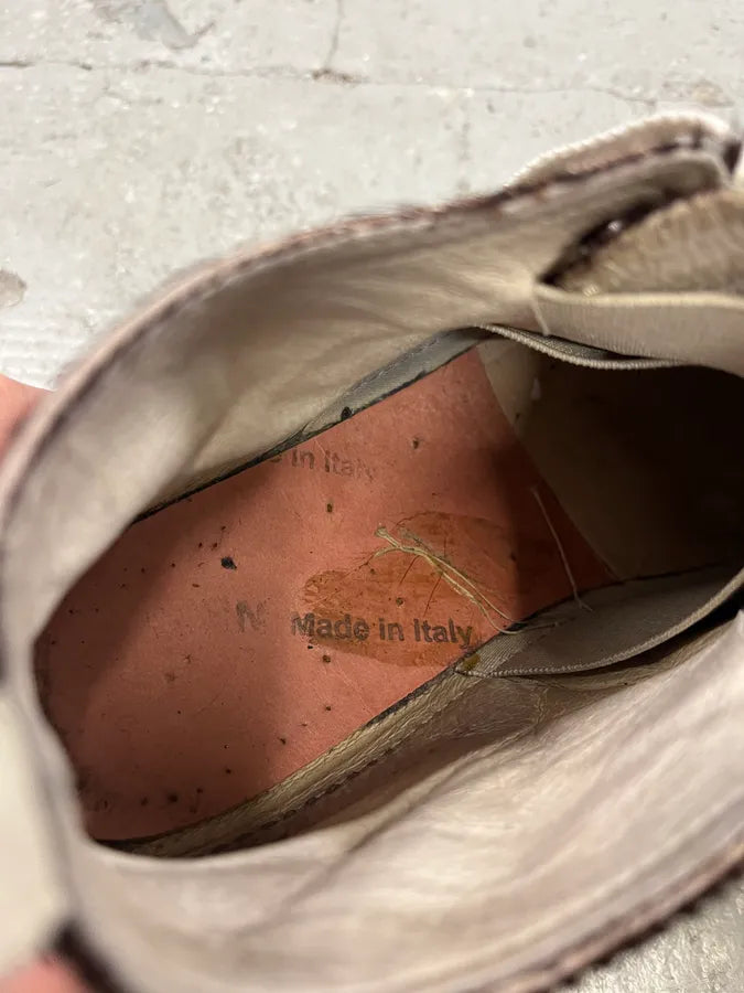 2000s Yohji Yamamoto Brown Pony Hair Leather High Shoes (43eu/us9.5) gPaaWEk 8