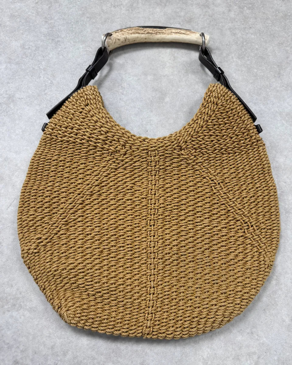 2000s Yves Saint Laurent Beige Mombasa Handle Bag uvXUZYb 0