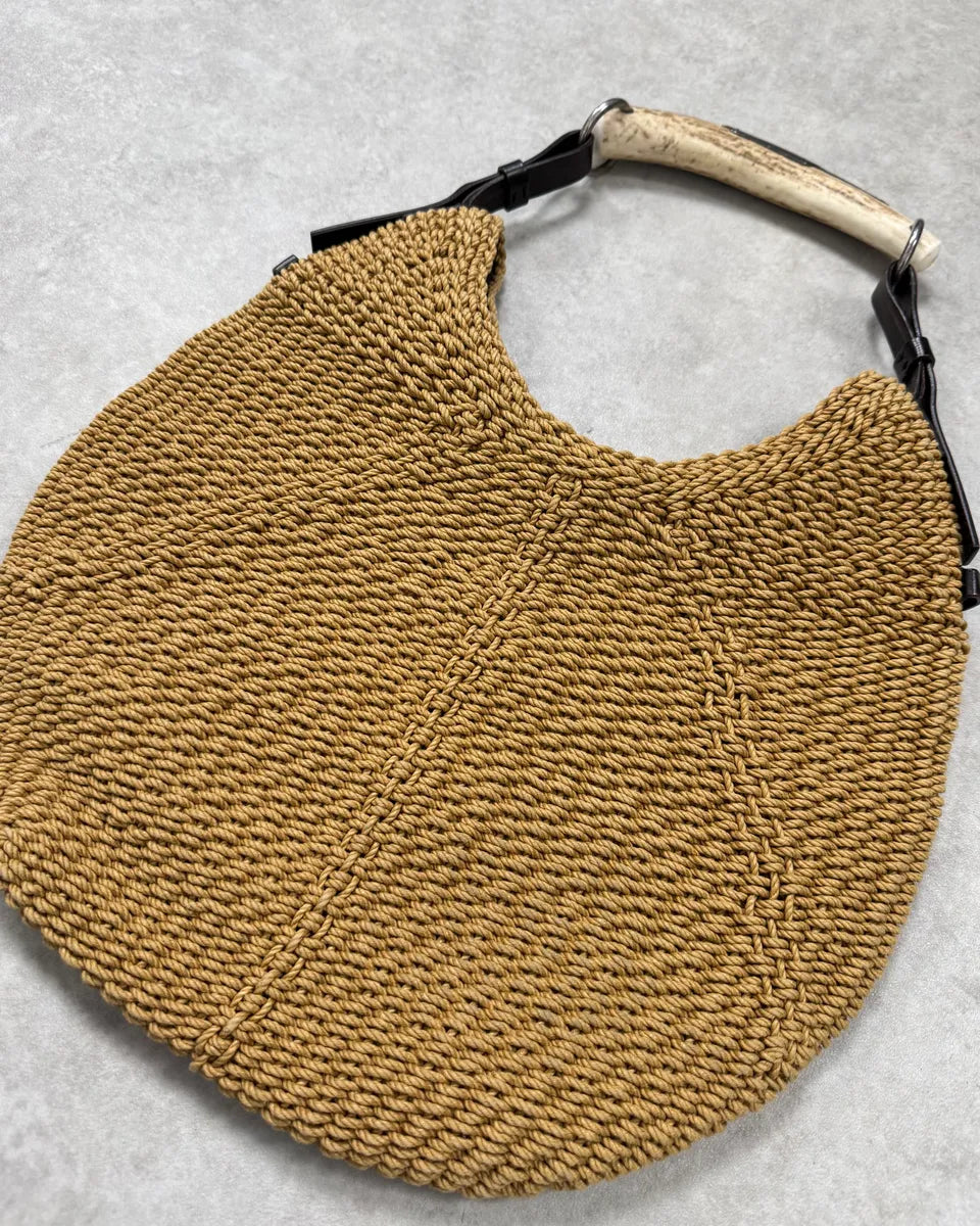 2000s Yves Saint Laurent Beige Mombasa Handle Bag uvXUZYb 3
