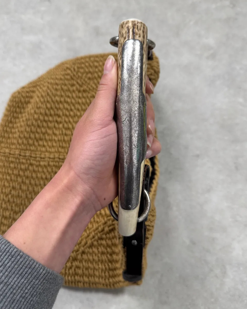 2000s Yves Saint Laurent Beige Mombasa Handle Bag uvXUZYb 4