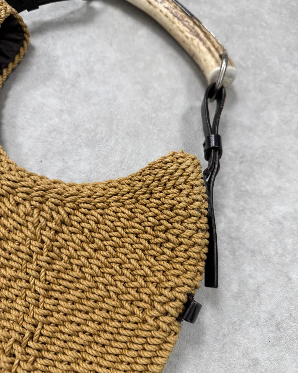 2000s Yves Saint Laurent Beige Mombasa Handle Bag uvXUZYb 7