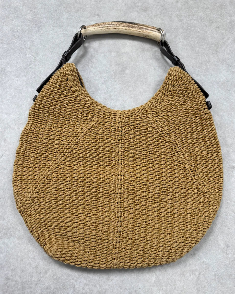 2000s Yves Saint Laurent Beige Mombasa Handle Bag uvXUZYb 8