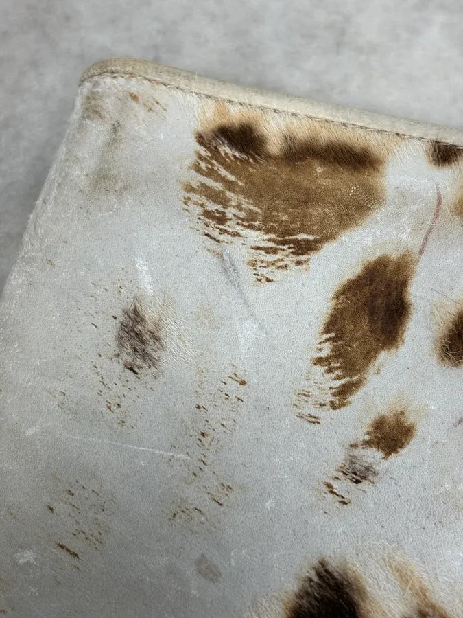 2000s Yves Saint Laurent White Ponyhair Leather Wallet BTphBzI 7