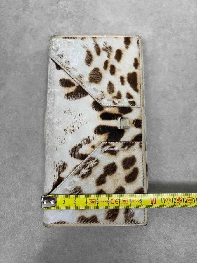 2000s Yves Saint Laurent White Ponyhair Leather Wallet BTphBzI 10