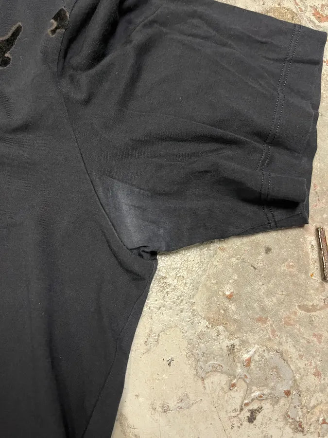 2000s Yves Saint Laurent Bird Gradient Navy T-Shirt NJwfstz 8