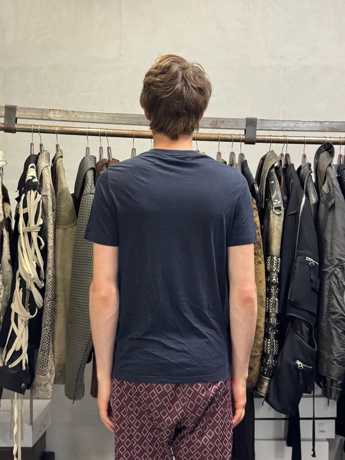 2000s Yves Saint Laurent Bird Gradient Navy T-Shirt NJwfstz 2