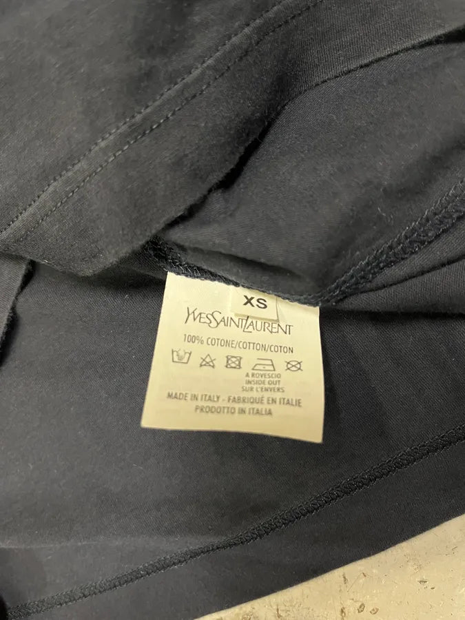 2000s Yves Saint Laurent Bird Gradient Navy T-Shirt NJwfstz 7