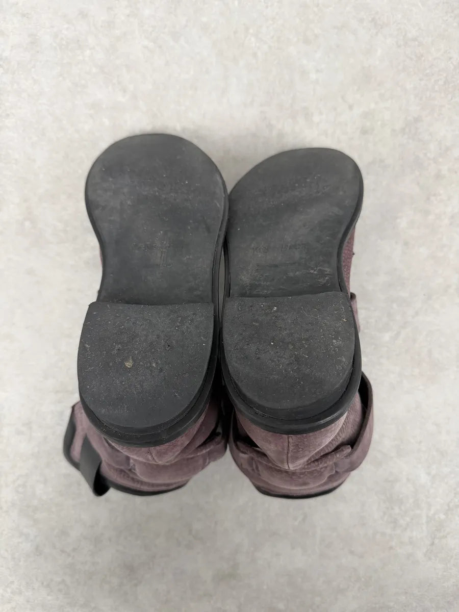 2000s Yves Saint Laurent Black & Pink Leather Boots tOMPqnz 10
