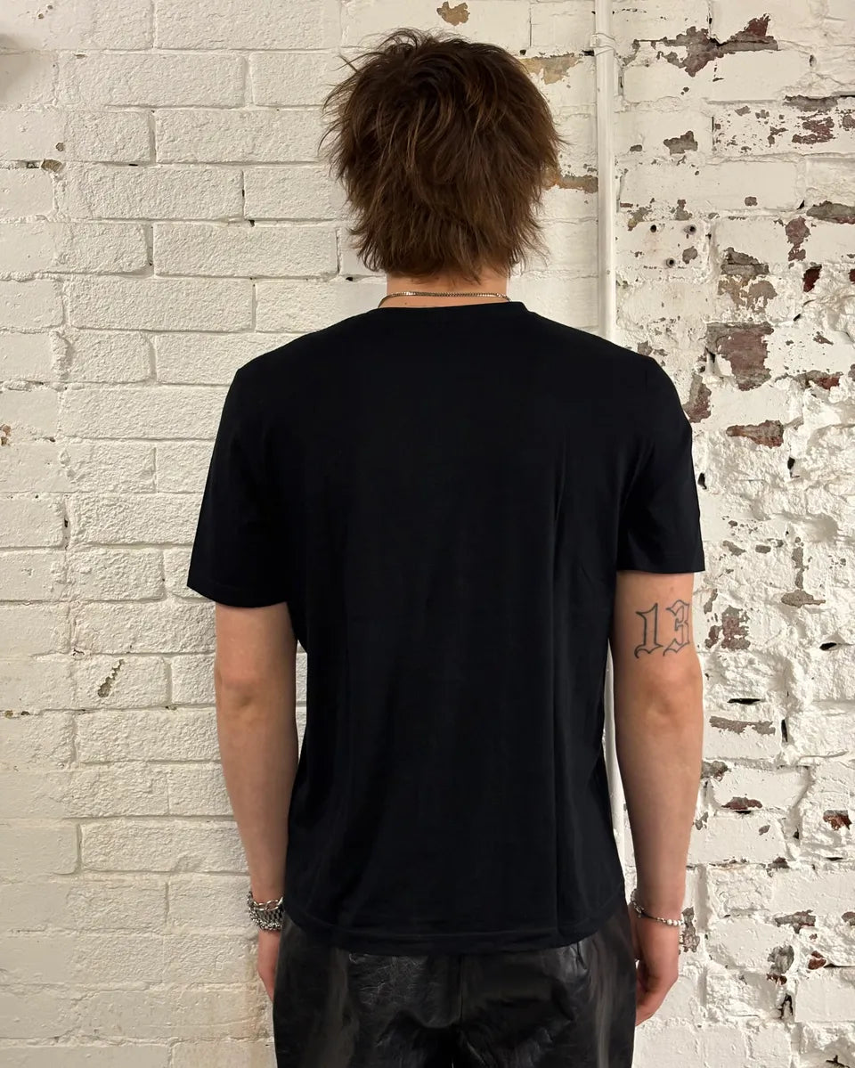 2000s Yves Saint Laurent Black Bat T-Shirt HiTPeOk 2